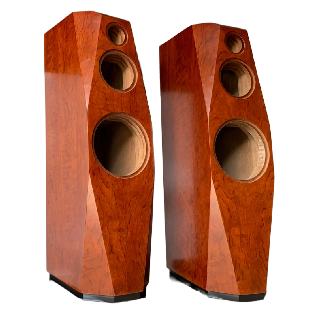 Craftsmen Customized One Pair 12 Inch Three-Way Speaker Birch Plywood Labyrinth Empty Cabinet Box DIY HiFi Indra Acoustic Shell