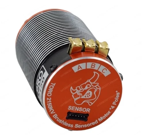 

TORO X8 Pro series 4-pole 12-slot brushless sensored motor 19V 2350KV, 21V 2150KV, suitable for 1/8 electric off-road vehicles.