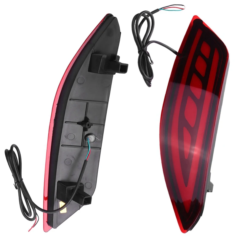 

LED Rear Bumper Light Reflector Fog Lamp Brake Light Turning Signal Light for -V 2015-2018(Two Function)-A10G