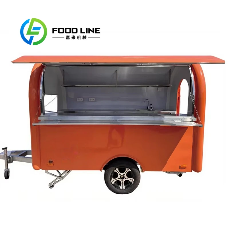 Fully Equipped Custom Mobile Kitchen Towable Food Truck Trailer with Full Kitchen Features