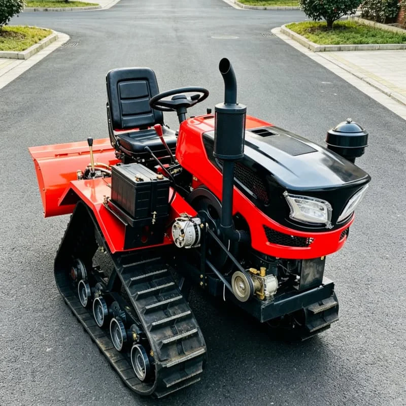

Customized New farm rotary tiller, best-selling crawler tractor, energy-saving crawler rotary tiller, agricultural mini tiller