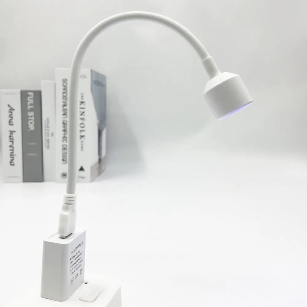 مجفف أظافر متعدد الاستخدامات سريع الجفاف، ضوء USB قابل للتعديل للعلاج بالأشعة فوق البنفسجية، مجفف أظافر جل مرن قابل للطي، جل أظافر DIY