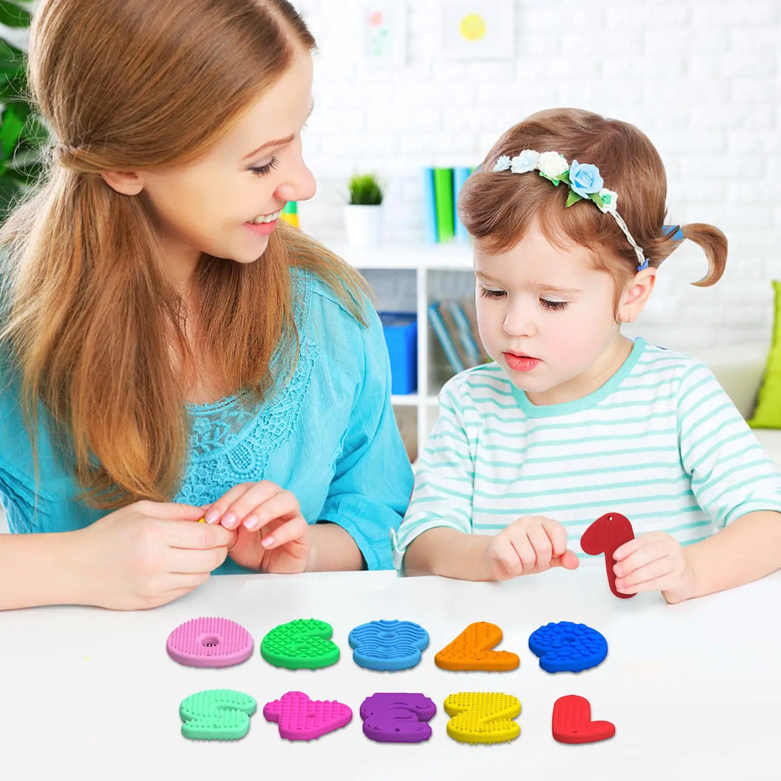 

Сенсорный камень, 10 предметов, силиконовые успокаивающие сенсорные игрушки, текстурированные игрушки-непоседа, камни с цифрами для детей, подростков, взрослых, мальчиков и девочек