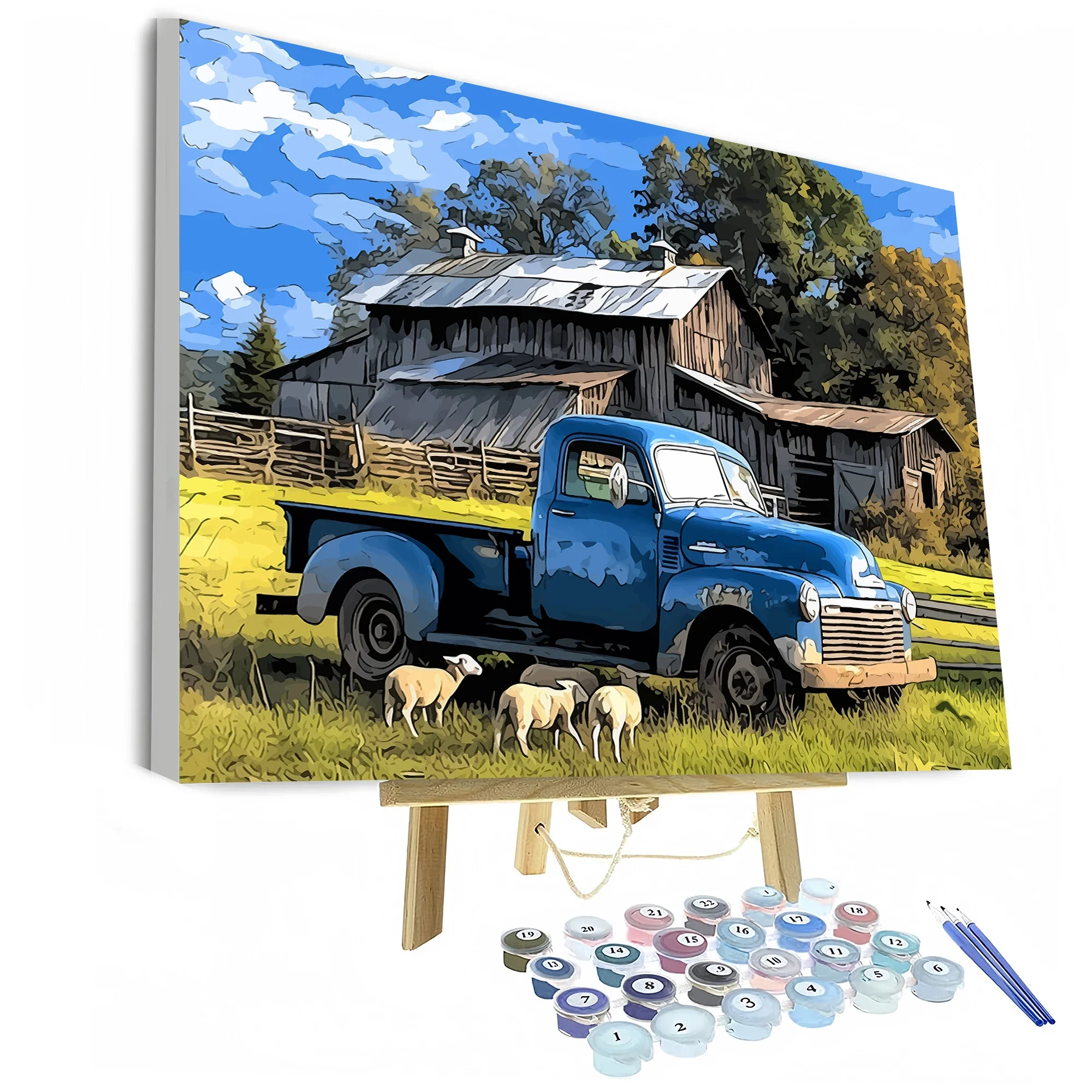 Paint by Numbers,for Adults children,Beginner to Advanced Number Oil Painting DIY Kits , Home Decor landscape Painting