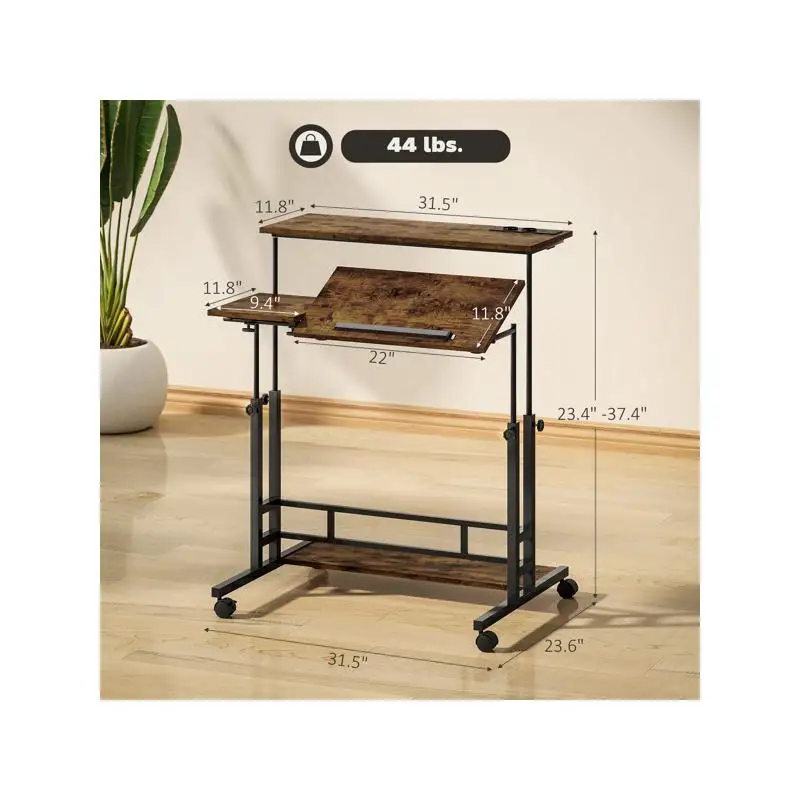 Ergonomic Office Desk with Adjustable Height and Storage Solutions for Home and Work