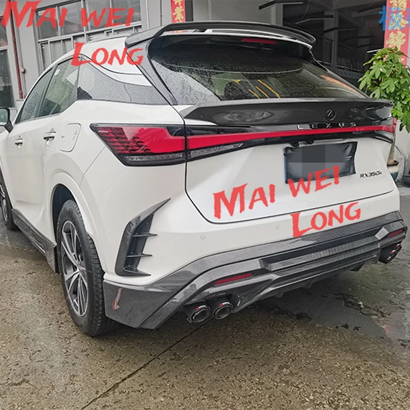 Car Styling Carbon fiber CAR REAR WING TRUNK LIP Middle SPOILER FOR LEXUS RX RX200 RX200t RX300h 2022 2023 Auto Roof spoiler