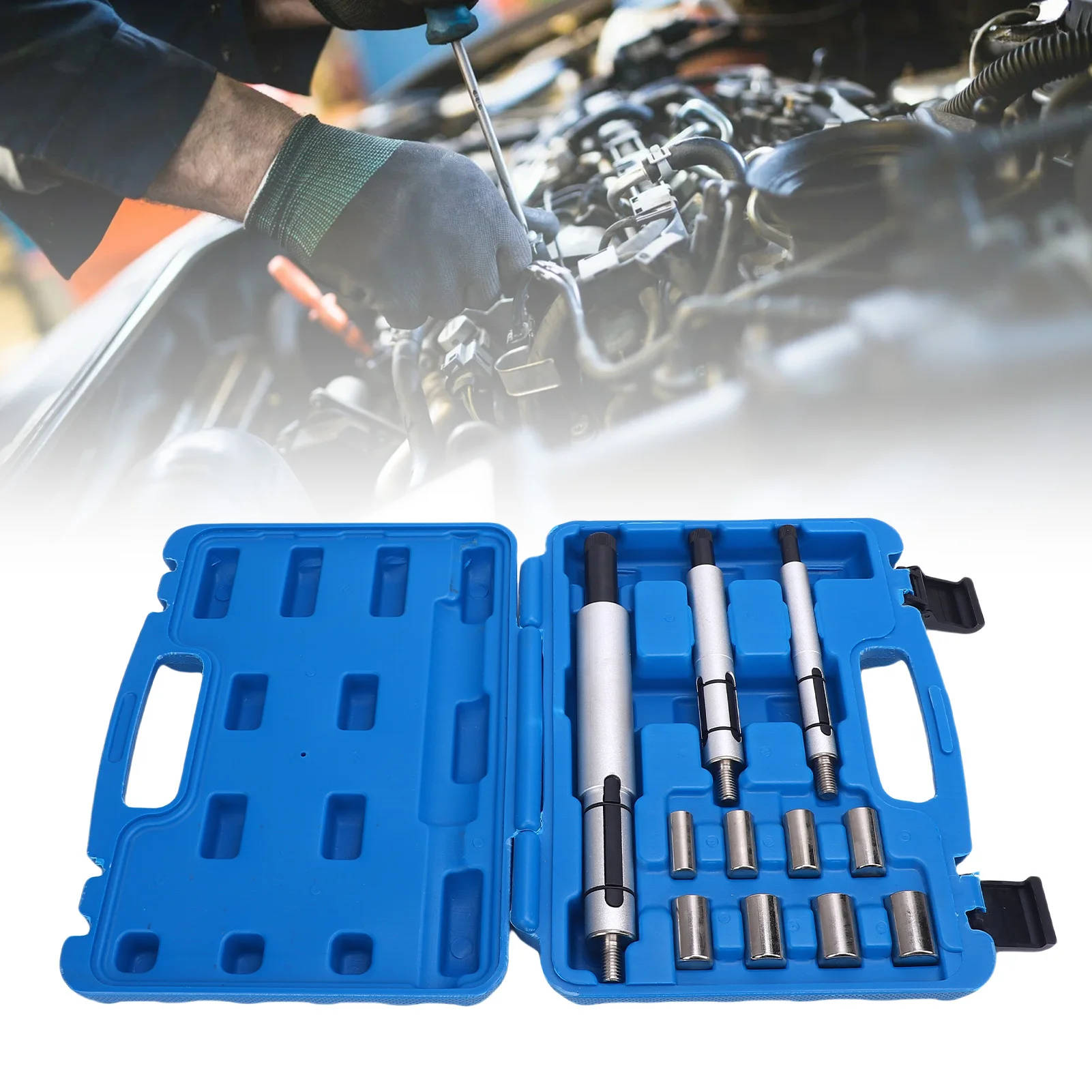 

11 шт. набор инструментов для выравнивания сцепления, сверхмощный металлический универсальный комплект из 3 шпинделей для легкового автомобиля, грузовика, внедорожника