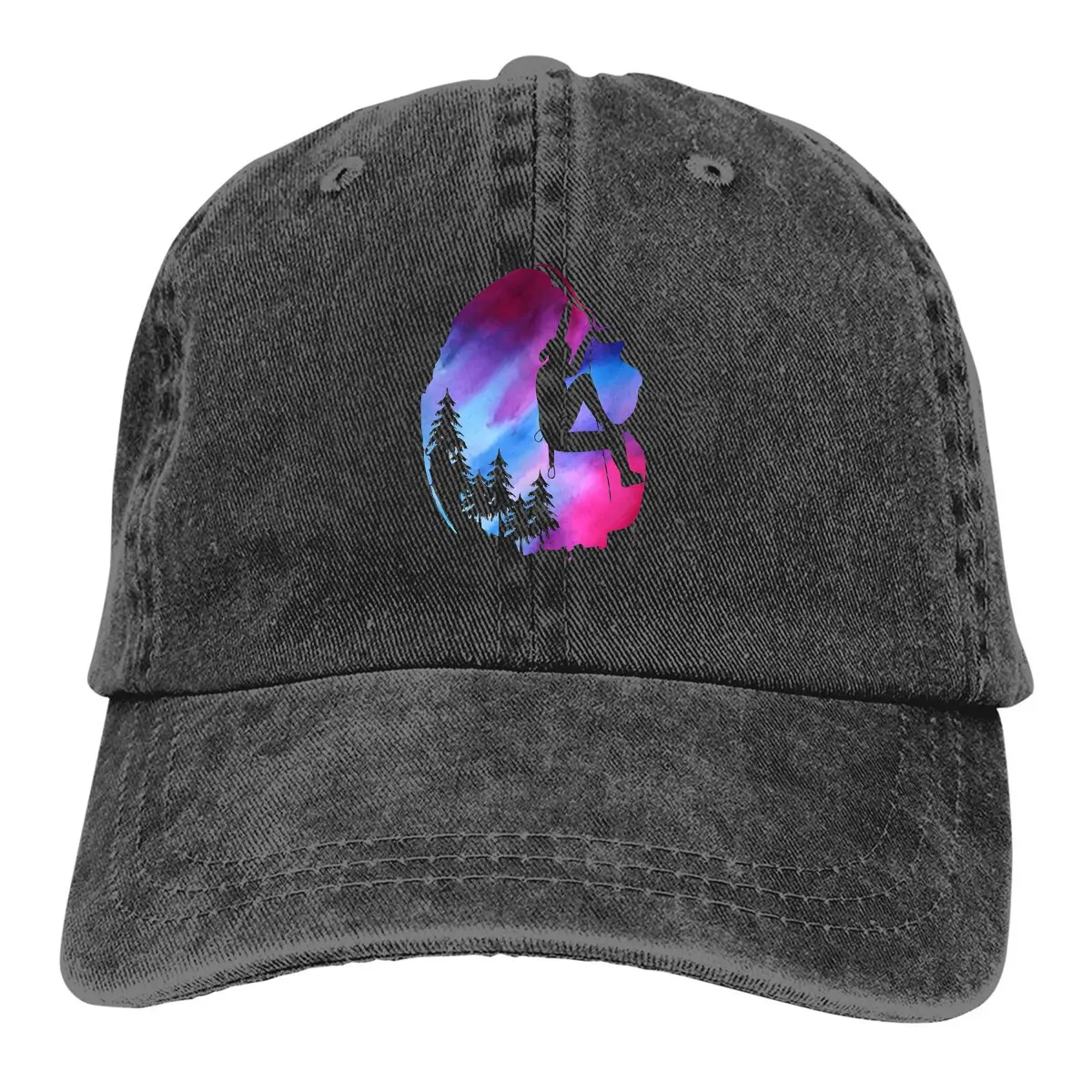 Pure Color Cowboy Hats Rock Climbing Women's Hat Sun Visor Baseball Caps Mountain Climber Peaked Trucker Dad Hat