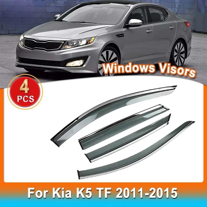 Window Visor Guards For Kia K5 Optima TF 2011 2012 2013 2014 2015 Window Visor Window Rain Guard Weathershield Sun Rain Guard