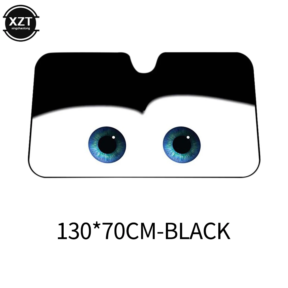 Home Cartoon Eyes Front Auto Car Windshield Sun Shade, Car Sun Visor for Sun Heat Protection , Fashion Style ,Damage Free, Easy