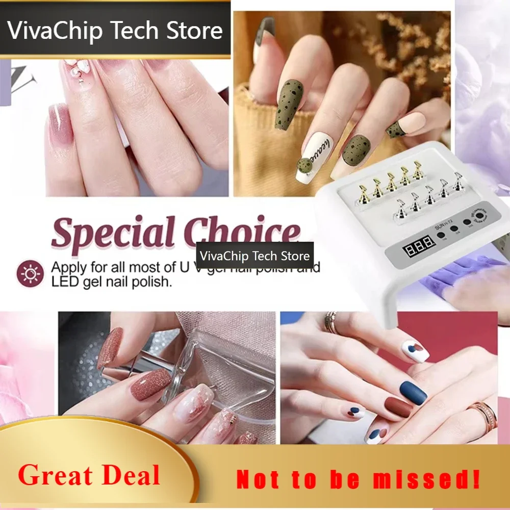VivaCT72 Lamp Beads Folding Dual-purpose Four-speed Timed Infrared Induction Nail Polish Baking Led Nail Lamp