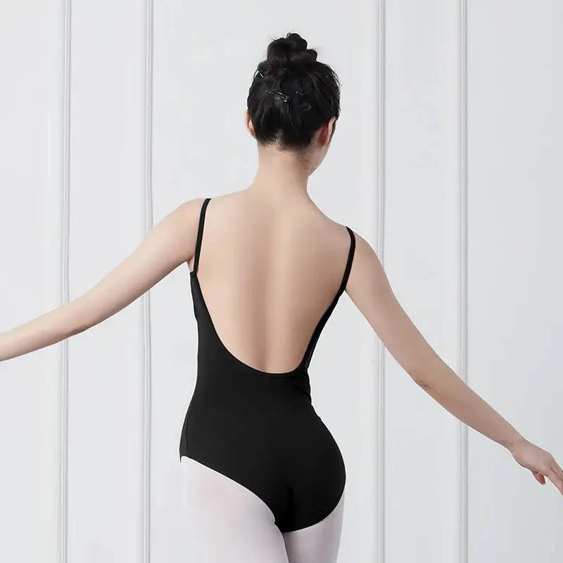 Tuta da balletto a canotta per adulti da donna tuta da ballo in cotone multicolore allenamento di base esame fisico vestito da ballo