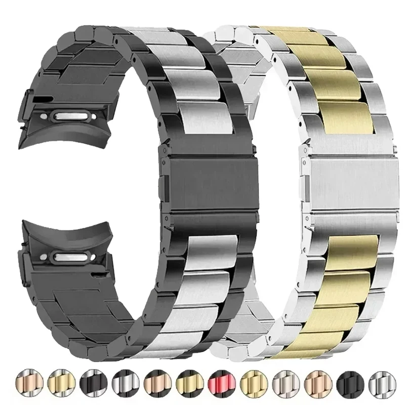 �y�Z�[�����z���Ԃ̂Ȃ��N�C�b�N�t�B�b�g�X�e�����X�X�`�[���X�g���b�v Samsung Galaxy7FE 7 6 5 4 44 40mm 5Pro 45mm�p�o���h Galaxy Watch 4/6Classic 42 47mm�Ή�