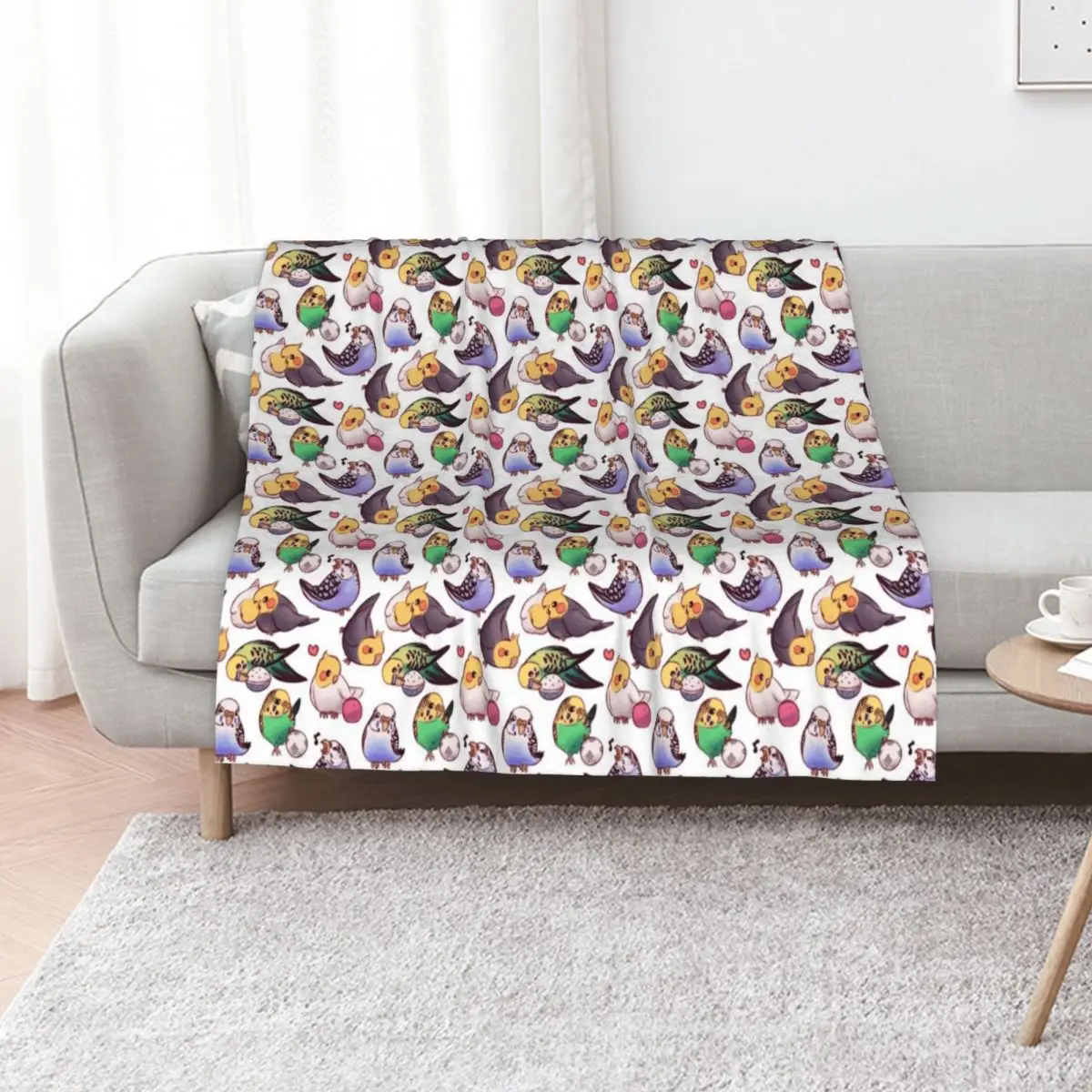 Budgies & Cockatiels Throw Blanket Multi-Purpose anime Winter beds Kid'S Softest Sofas Blankets