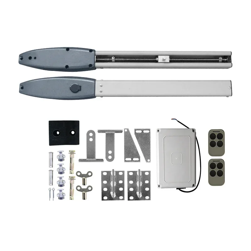 Full solar kit Door Openers Moving block Arm Type Dual Automatic Swing Gate Opener