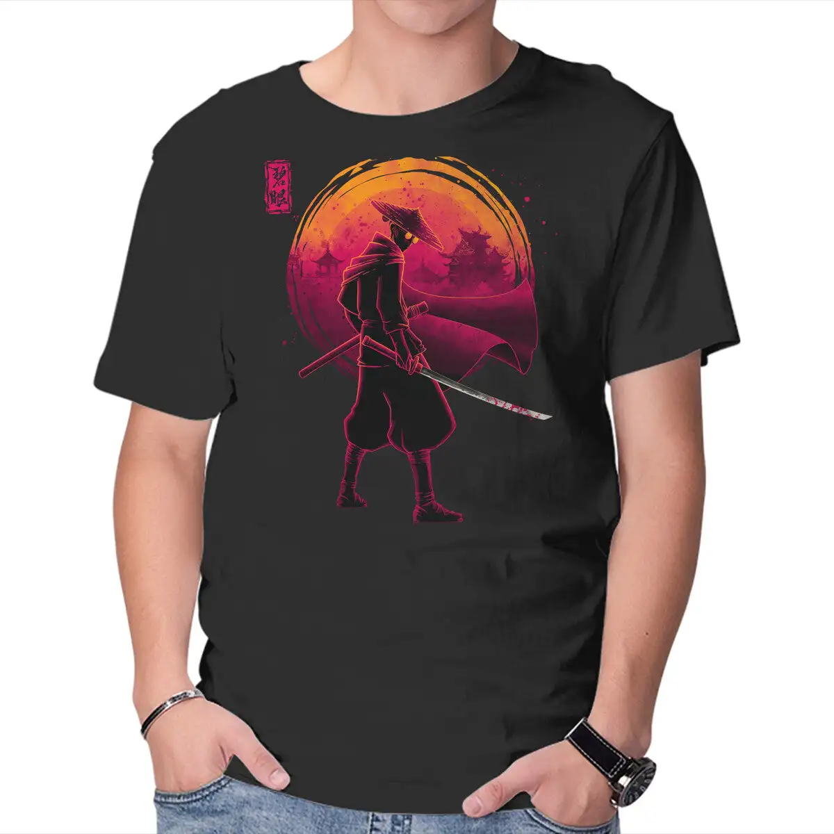 Revenge Of The Ronin Anime Graphic T-shirts For Men Clothing Women Short Sleeve Tees Vintage High Quality 100%Cotton