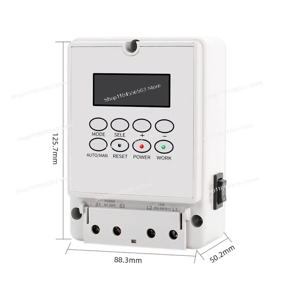 Digital School Bell Timer Switch Intelligent Microcomputer Auto Bell Ring Controller Programmable Timer AC220V 8inches