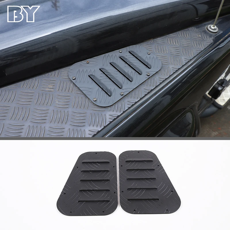 

Aluminum Alloy Black Car Air Intake Trim Panel For Land Rover Defender 2004-2019 Accessories Front Hood Vent