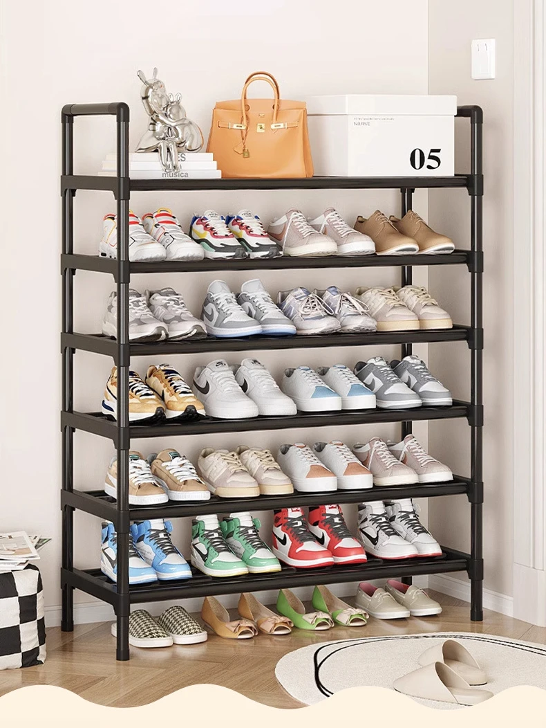 Multiple Layers Metal Shoe Rack, Large Capacity Shoe Organizer for Entryway, Closet, Garage, Shoe Shelf for Living Room