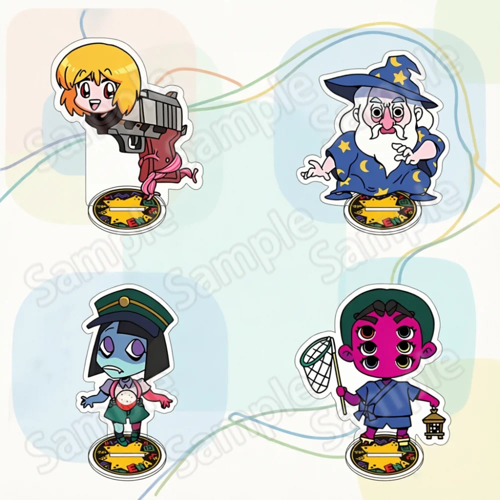 Ena Dream BBQ Coral Glasses Dratula Acrylic Standee Keychain Game Figure Desktop Ornament Fans Collection Gift