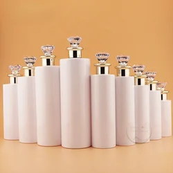 Botellas rellenables de viaje, dispensador portátil de plástico transparente con rosca, contenedor de Alcohol y agua, 100-500ml