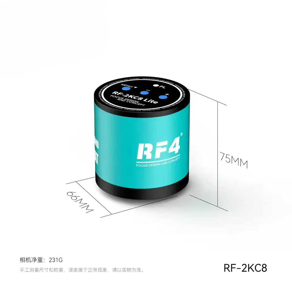 

RF4 1080P Binocluar Microscope Camera RF-2KC8 60FPS Digital Camera Video USB Output BGA IC Chip PCB Jewelry Soldering Welding