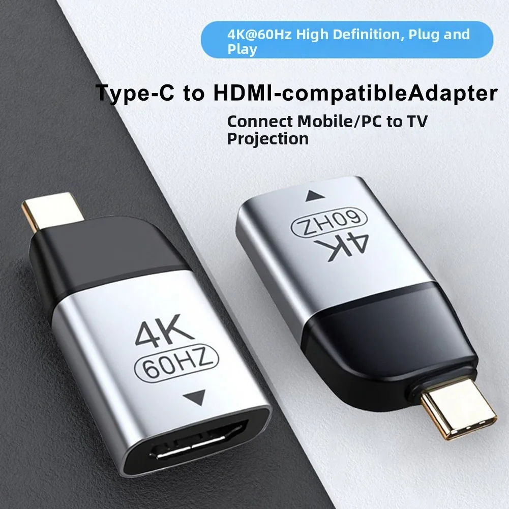 High-Speed Type-C To Adapter 4K 60Hz High Definition Data Transfer Adapter For Laptop & Phones Computer Screen Projector
