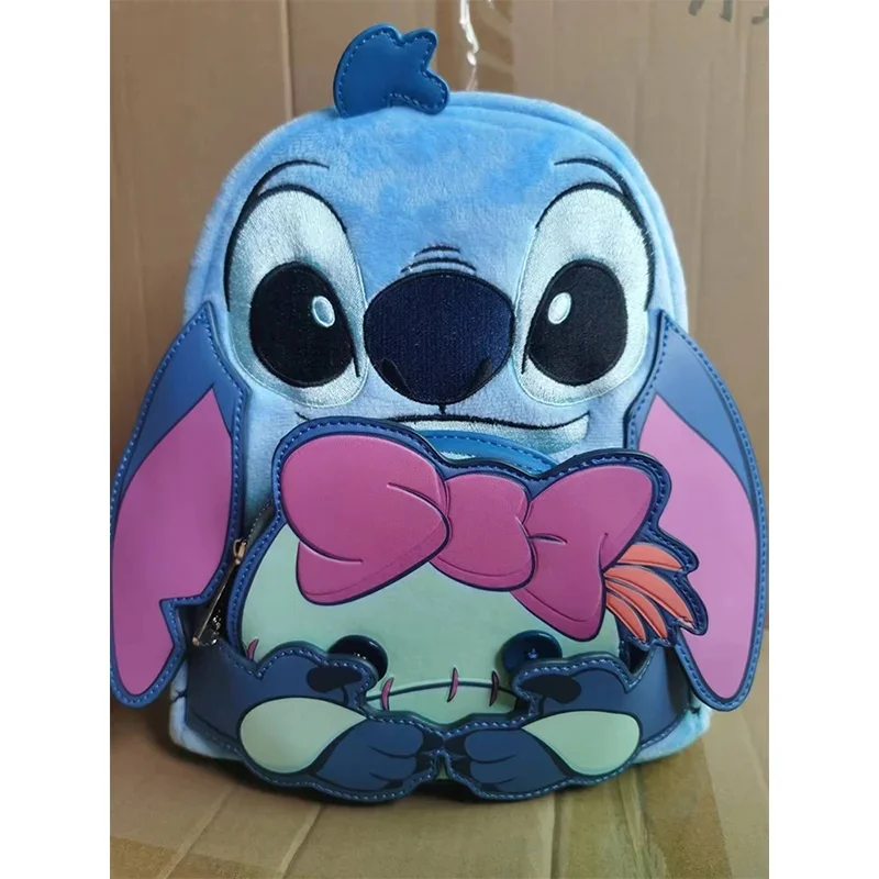 Nouveau sac à dos pull tricoté imprimé Disney Loungefly Interstar pour bébé, Mini sac à dos périphérique Anime, sac de loisirs pour enfants