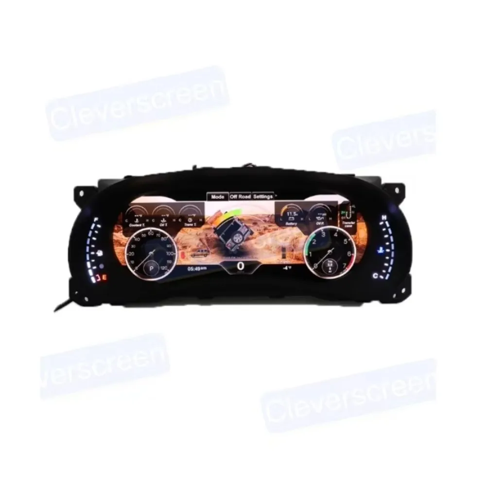 12.3''Car Digital Dashboard LCD Instrument Panel Speedometer for Wrangler 2007-2023 Cluster