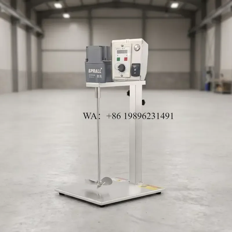 Wmwmnu for SPRALL Brushless Motor Agitator Mixer 120W 60L Paint Liquid Detergent Soap Coating Application High Safety Thin