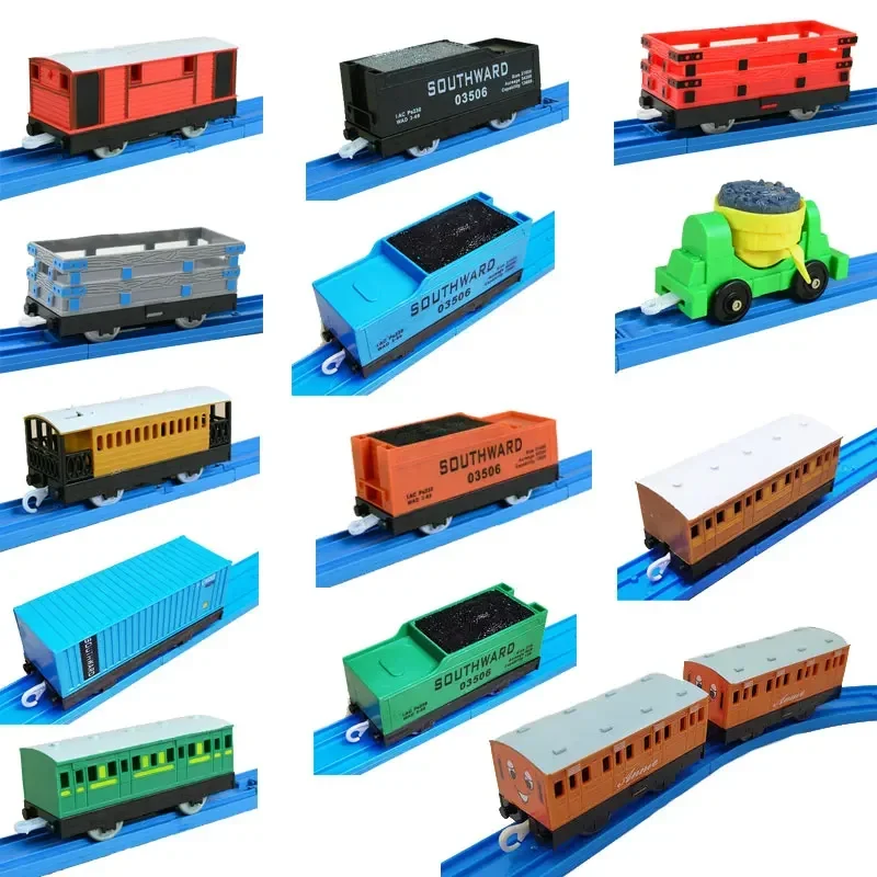 Thomas and Friends Plastic Master Rail Universal carriage Annie Clarabel Boy Toy train Model Children Christmas Gift