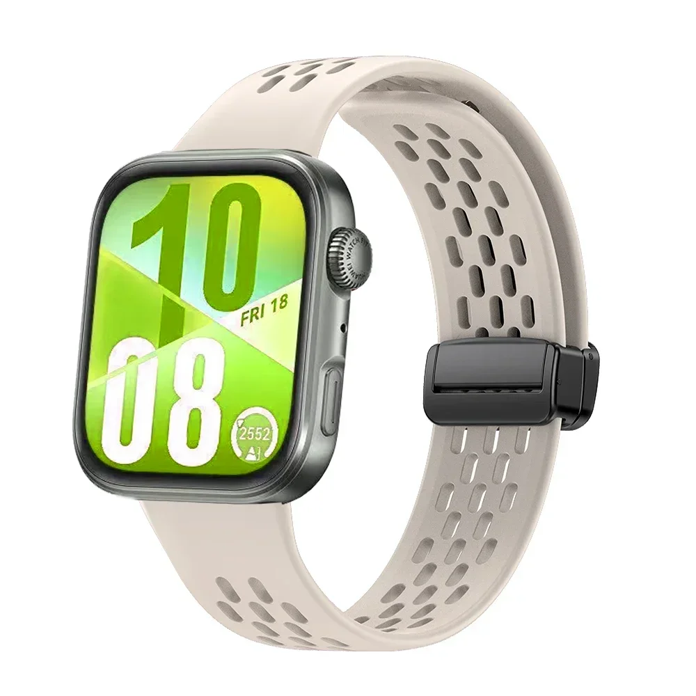 Cinturino sportivo in silicone per Huawei Watch Fit 4 3 Cinturino magnetico morbido per Huawei Watch Fit 4Pro Comoda cintura Correa