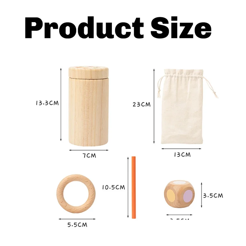 A04F-Kid bâton en bois coloré équilibre éducatif correspondant motricité Fine tri des couleurs sensoriel pour les tout-petits