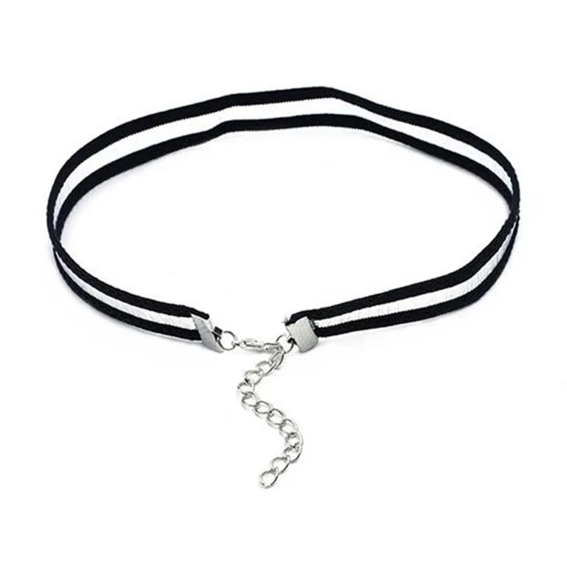 New Gothic Tattoo Leather Choker Necklace Black Lace Velvet Strip Necklace Woman Collar Party Jewelry Neck Accessories Wholesale