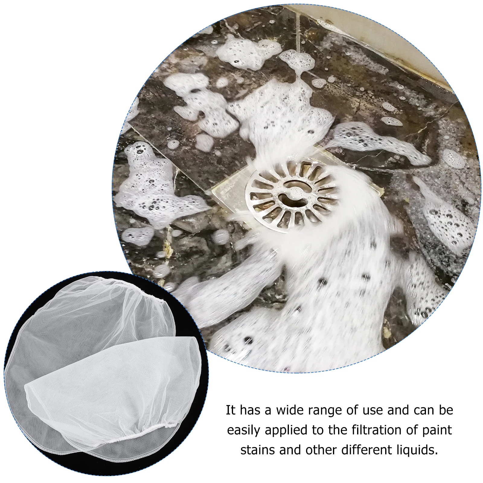

5 Pcs Filter Bag Strainer Reusable Fine for Liquids Mesh Large Paint Bags Coffee