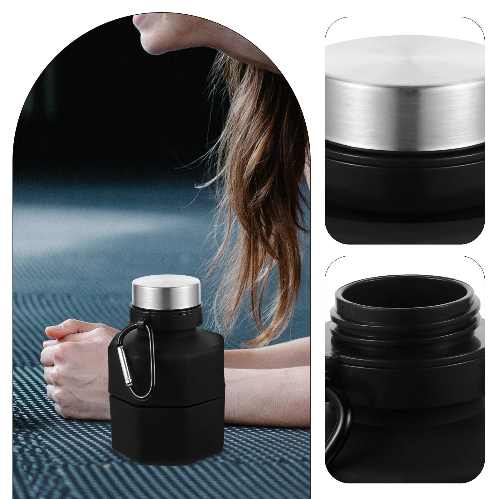 Fitness Water Bottle Dumbbell Shape Large Capacity Sports Water Kettle for Gym Yoga Office School Travel Outdoor Running