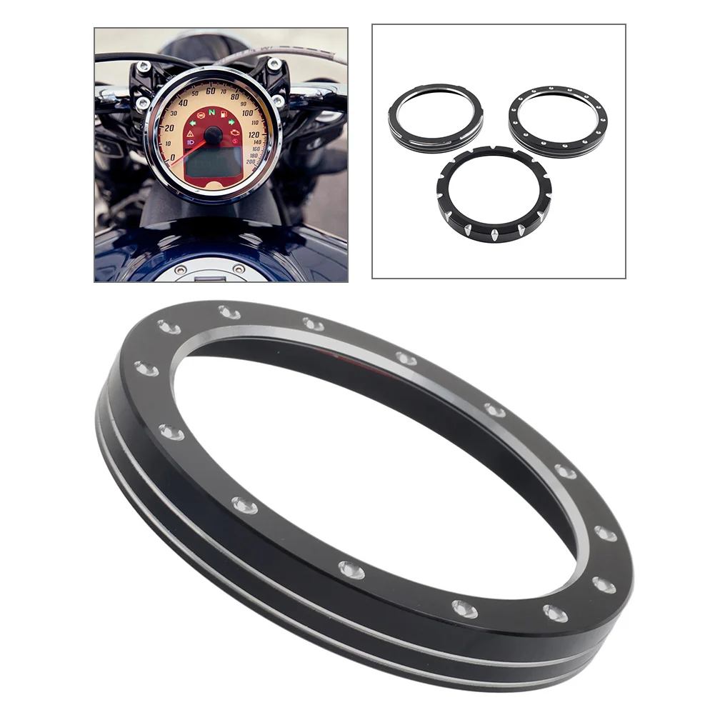 1 Stück CNC Motorrad Tachometer-Zierblende Instrumenten-Trimring für Indian Scout Bobber 18-24, für Scouts 15-24, für Chief 22-26
