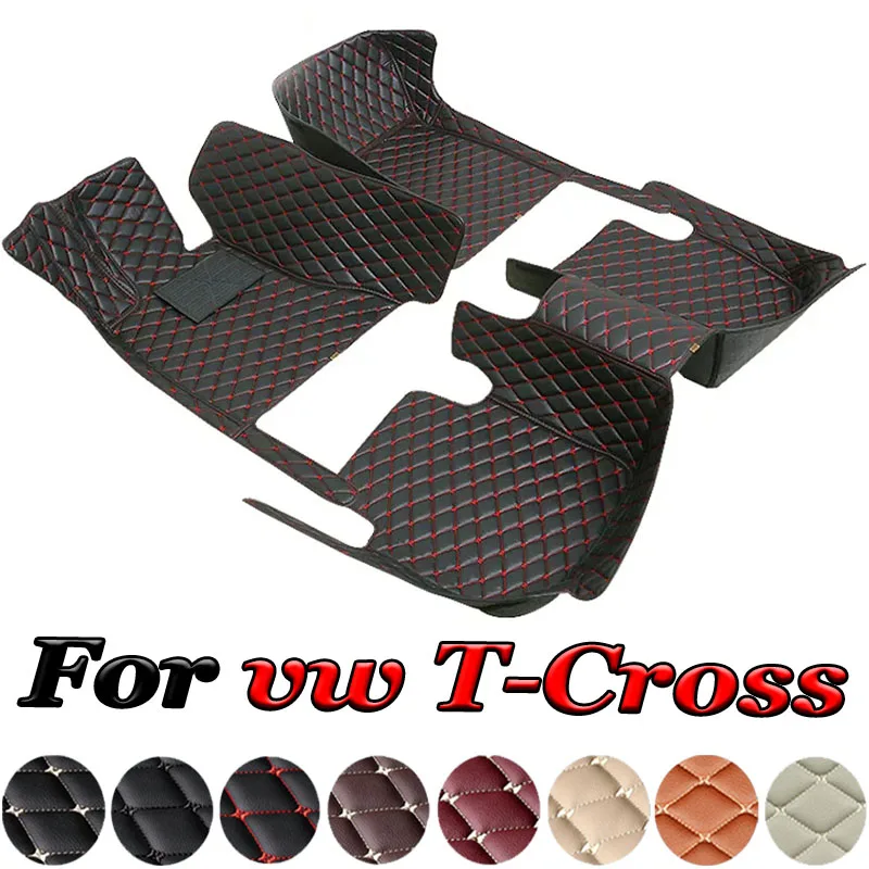 

For Volkswagen vw T-Cross Tcross 2023 2022 2021 2020 2019 2018 Car Floor Mats Carpets Parts Covers Auto Interior Accessories