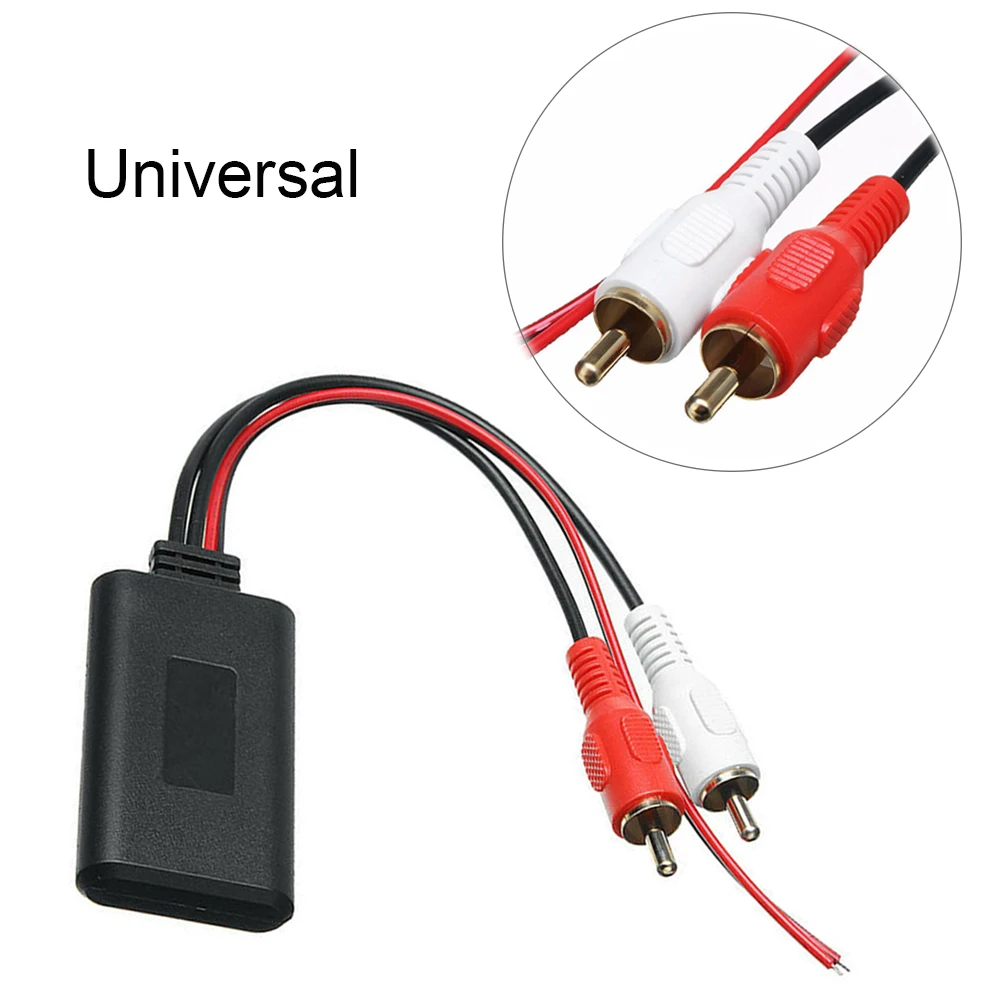 

Universal Car Audio Stereo Cable Wireless Bluetooth-Compatible Music Adapter 2rca Aux Audio Wire Wiring Plug Car Accessory