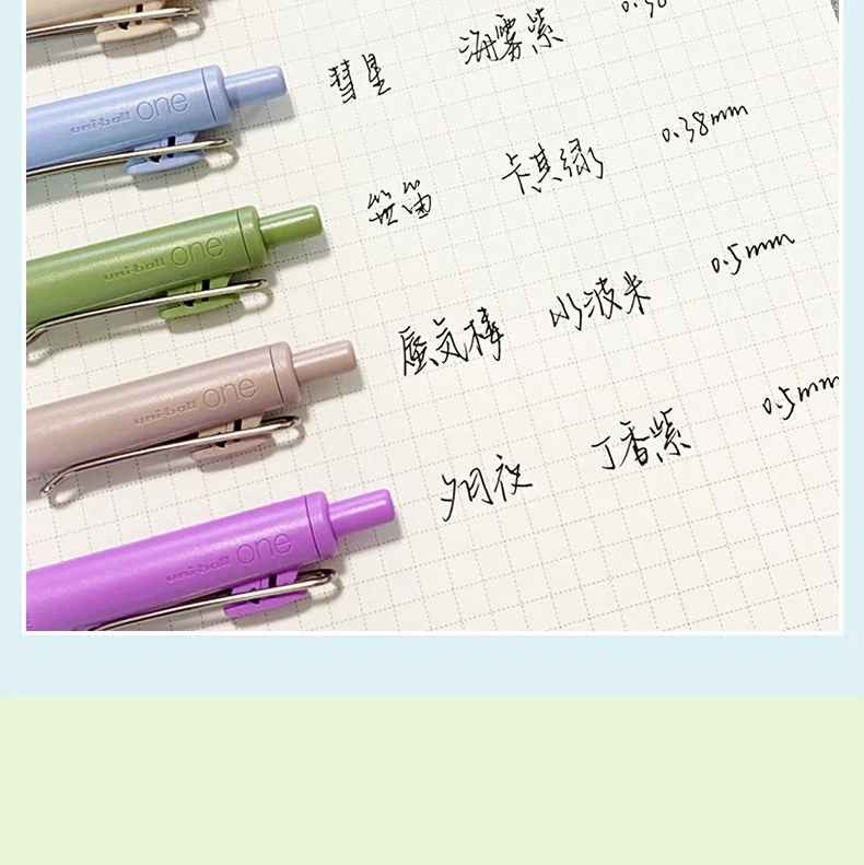 Japan Uni-Ball One Gelstift mit kleinem, dickem Kern 0,38/0,5/0,7 mm, glatt, schnelltrocknend, UMN-SF-38 Upgrade Limited, Schul- und Bürobedarf – Detail 6