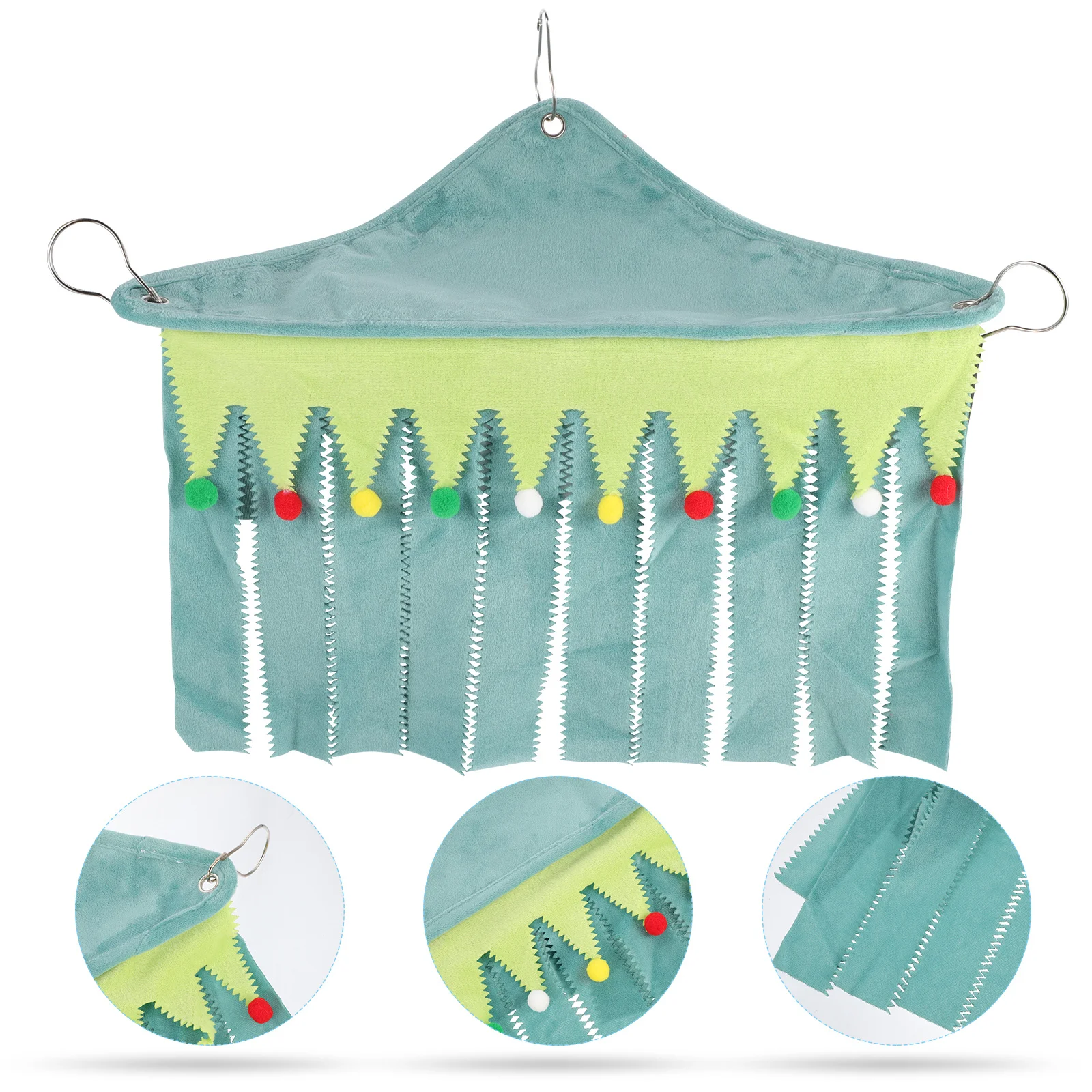 

Pet Hammock Hut Triangle Hideaway for Hamster Small Animals Cozy Nest Bed Cage Furniture Soft Warm All Season Use