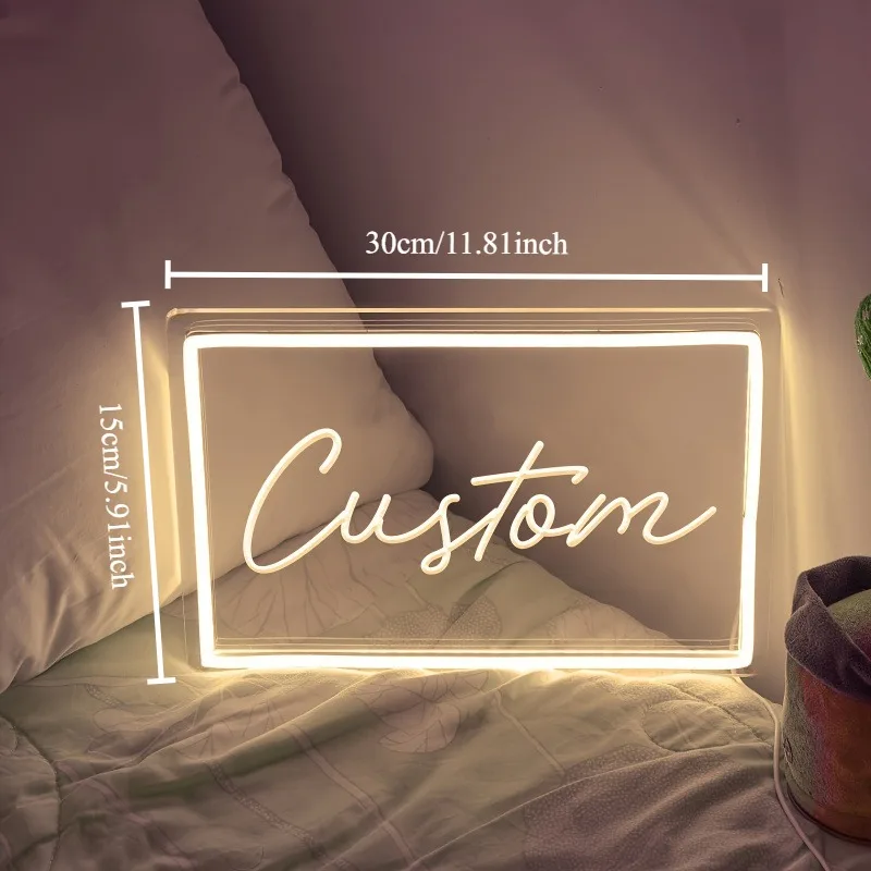 Custom Neon Sign Big Size LED Neon Light Wall Decor for Home Business Events Customizable Neon Name Signs for Room Decoration