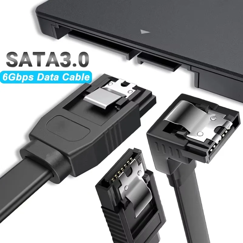 SATA III Cable SATA 3 Cable Straight Bend HDD SSD Cable Super Quick Transfer Wire For Cd Driver Writer HDD Hard Disk Cable Cord