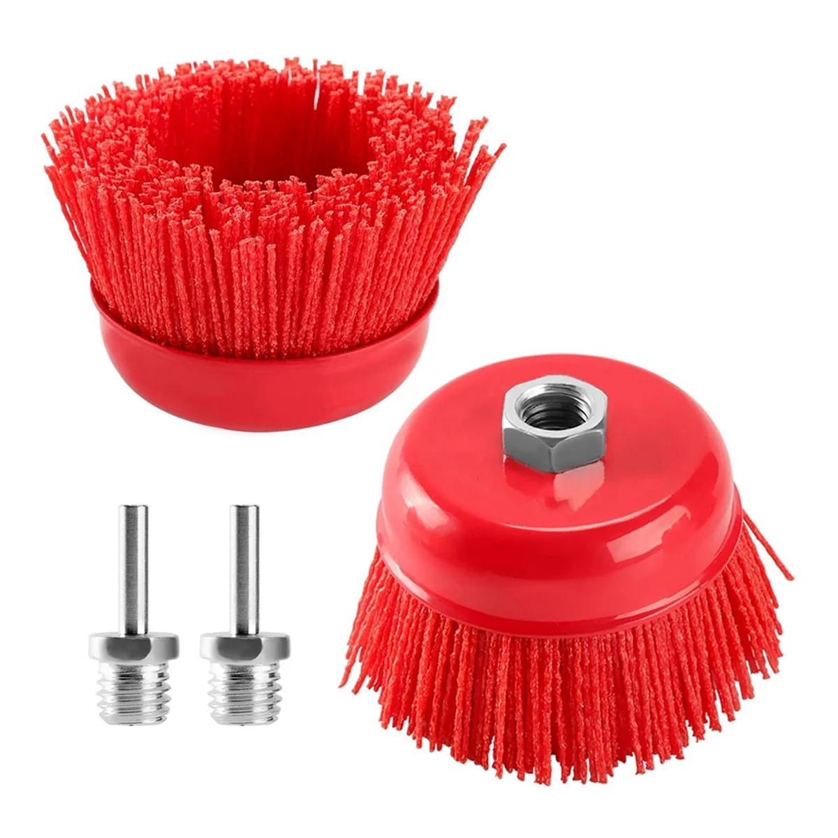 NEW_4 inch nylon filamentborstel, 2-pack, 4 inch schuurborstelset