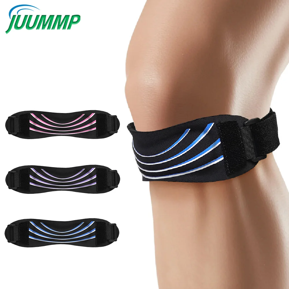 1 Pack Unisex Patellar Tendon Knee Brace Strap, Patella Support Band for Men Women, Tendonitis Pain Relief, Running Basketball