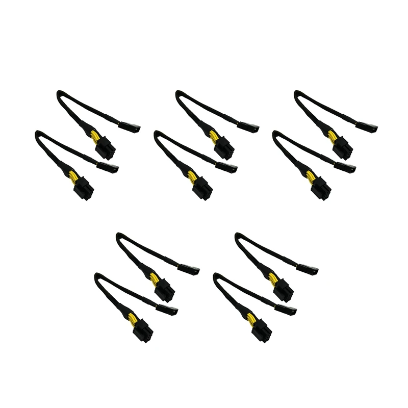 Heißer TTKK 10 Pcs LP4 Molex Stecker Auf CPU 8 Pin (4 + 4) EPS-12V Power Adapter Konverter Ärmeln Kabel 13-Zoll (33 cm)