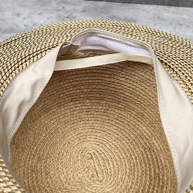 

New Women's Panama Wide Edge Straw Hat Summer Straw Hat