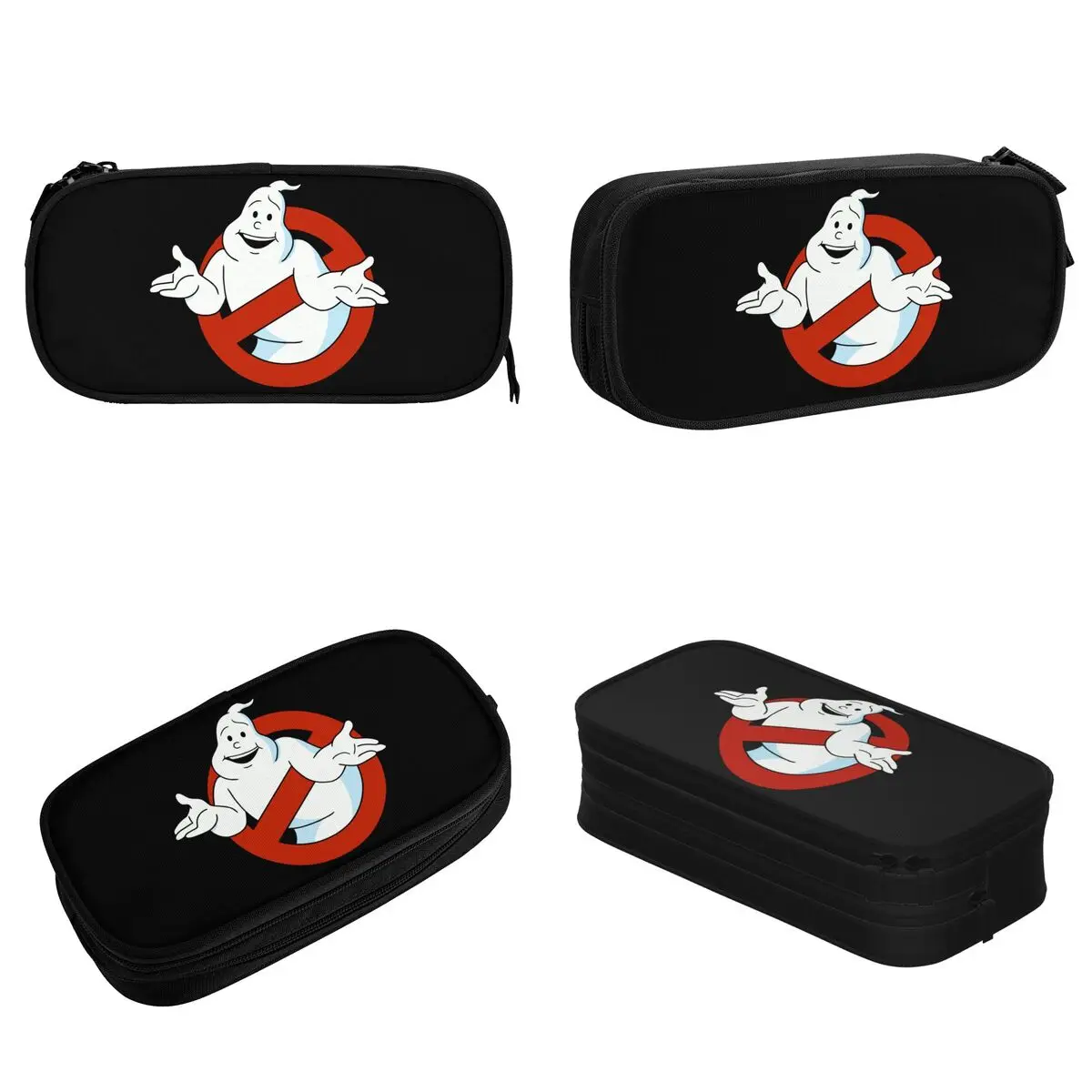 Ghostbusters-Logo Cartoon Pencil Case Pencilcases Pen Holder for Girls Boys Large Storage Bags Students School Gift Stationery