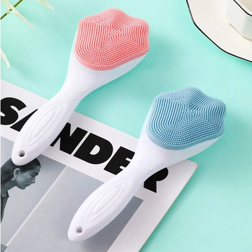 Siliconen Silicagel Gezichtsborstel Zachte Mee-eter Remover Exfoliërende Gezichtsborstel Kat Poot Vorm Huidverzorging
