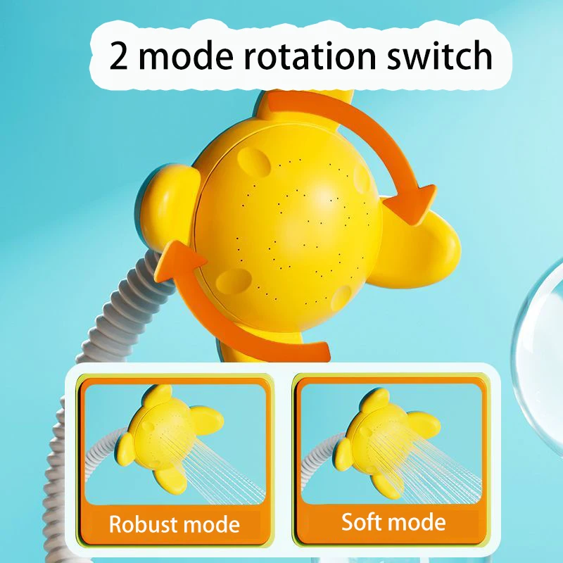 جديد لطيف بطة حمام لعبة دش رذاذ كهربائي الحمام الاطفال المياه لعبة طفل حوض الاستحمام لعب لعبة صنبور السباحة لفتاة هدية #5